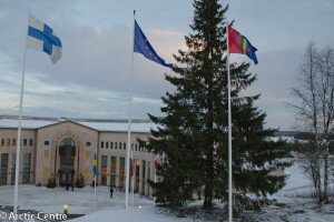 Flags outside the Arctic Centre in Rovaniemi, where the conference was held. Photos by Jani Kärppä (Lappi-kuva), Arto Vitikka (Arctic Centre) 